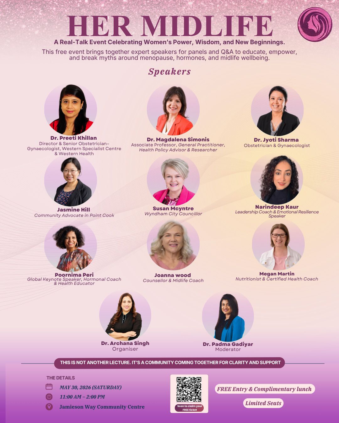 HerMidlife — Why Your Body Feels Different After 35 event flyer, Point Cook 30 May